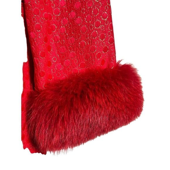 Daniela by Neicy's Red Sparkly Church Suit Skirt Suit Business Suit Size 8 - Picture 4 of 7